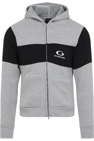 Balenciaga Heren, Sweatshirts & Hoodies, Grijs, Maat: S Katoen