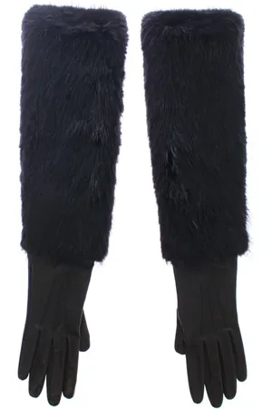 Dolce & Gabbana Dames, Accessoires, Zwart, Maat: 7 1/2 IN Zijde
