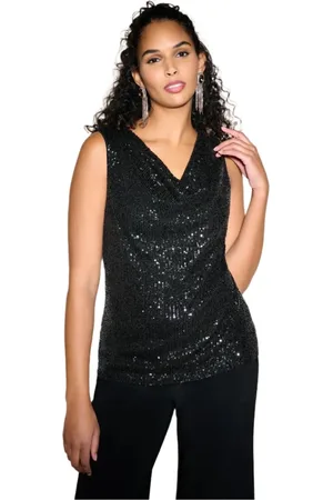 Joseph Ribkoff Dames, Tops, Zwart, Maat: 2XL