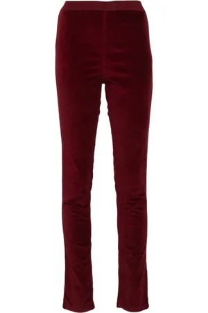 UMA WANG Dames, Broeken, Rood, Maat: S