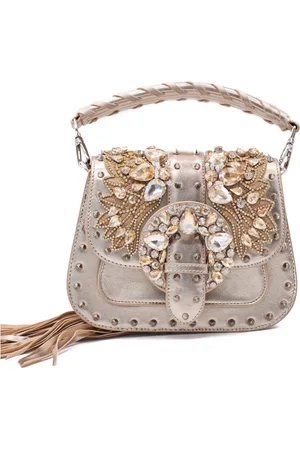 Alma en Pena Dames, Tassen, Geel, Maat: ONE Size Leer