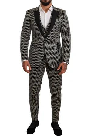 Dolce & Gabbana Heren, Pakken, Zwart, Maat: M Poliester
