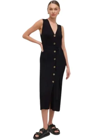 Twin-Set Dames, Jurken, Zwart, Maat: S Viscose