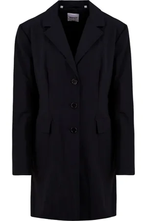 Aspesi Dames, Mantels, Blauw, Maat: XL Wol