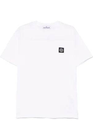 Stone Island Heren, Tops, Wit, Maat: 2XL Katoen