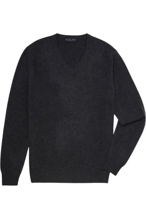Brooks Brothers Heren, Truien, Grijs, Maat: M Kasjmier