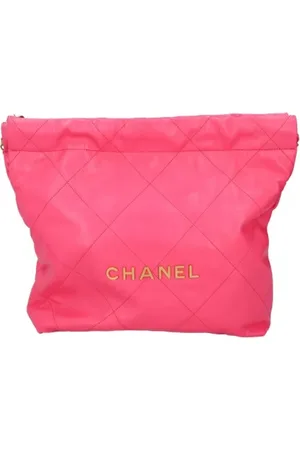 CHANEL Dames, Pre-owned, Roze, Maat: ONE Size Leer