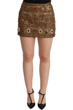 Dolce & Gabbana Dames, Rokken, Veelkleurig, Maat: 2XS Katoen