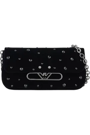 Emporio Armani Dames, Tassen, Zwart, Maat: ONE Size Velours