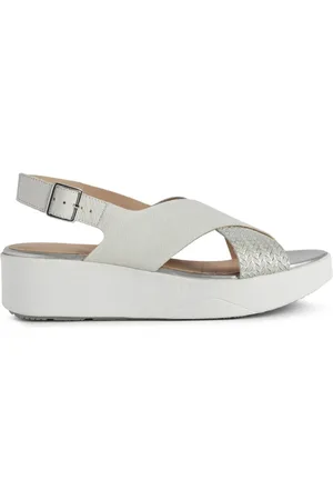 Geox Dames, Schoenen, Wit, Maat: 36 EU Leer