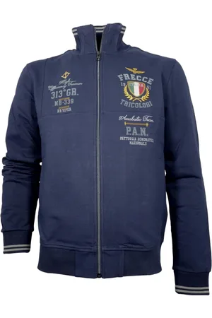 Aeronautica Militare Heren, Sweatshirts & Hoodies, Blauw, Maat: 4XL Katoen