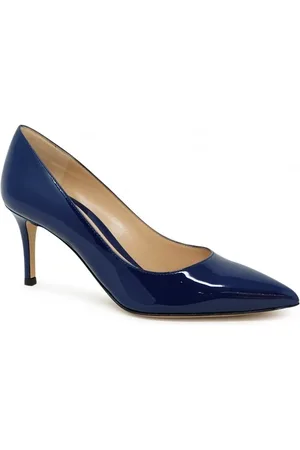 Gianvito Rossi Dames, Schoenen, Blauw, Maat: 37 EU Leer