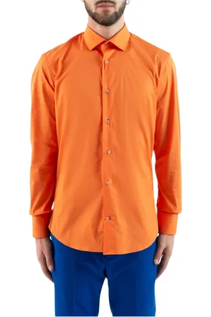COR SINE LABE DOLI Heren, Overhemden, Oranje, Maat: M