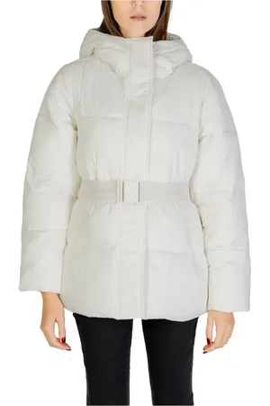 Calvin Klein Dames, Jassen, Wit, Maat: M Nylon
