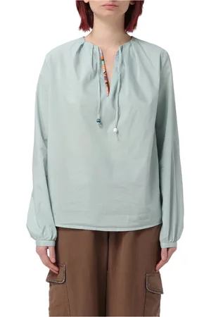 Bazar Deluxe Dames, Blouses & Shirts, Blauw, Maat: XS