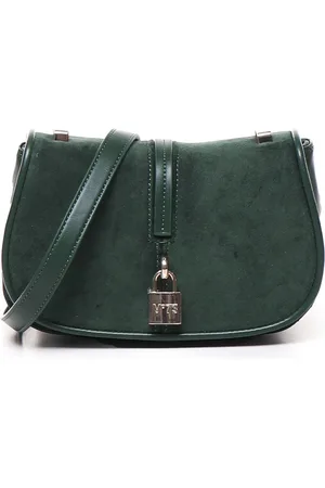 V°73 Dames, Tassen, Groen, Maat: ONE Size Leer