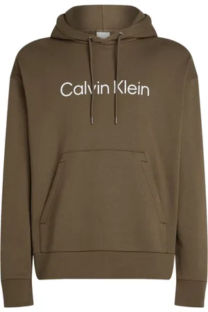 Calvin Klein Heren, Sweatshirts & Hoodies, Bruin, Maat: S Katoen
