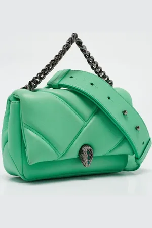 Bvlgari Dames, Pre-owned, Groen, Maat: ONE Size Leer