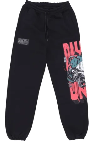 DOLLY NOIRE Heren, Broeken, Zwart, Maat: M Fleece