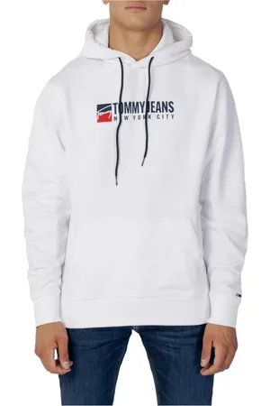 Tommy Hilfiger Heren, Sweatshirts & Hoodies, Wit, Maat: 2XL Katoen