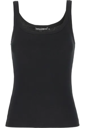 Dolce & Gabbana Dames, Tops, Zwart, Maat: 3XS Katoen