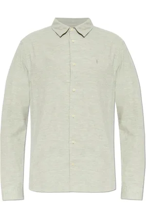 AllSaints Heren, Overhemden, Grijs, Maat: M Corduroy