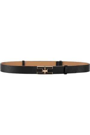 Elisabetta Franchi Dames, Accessoires, Zwart, Maat: L Leer