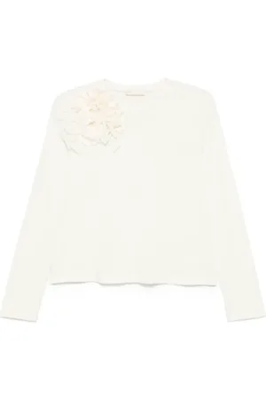 ULLA JOHNSON Dames, Tops, Wit, Maat: XS Katoen