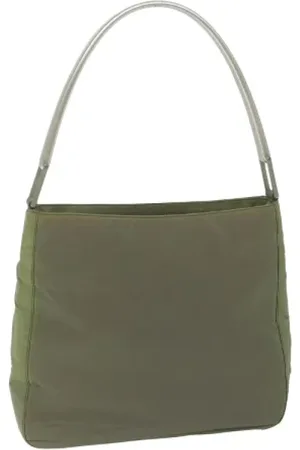 Prada Dames, Pre-owned, Groen, Maat: ONE Size Nylon