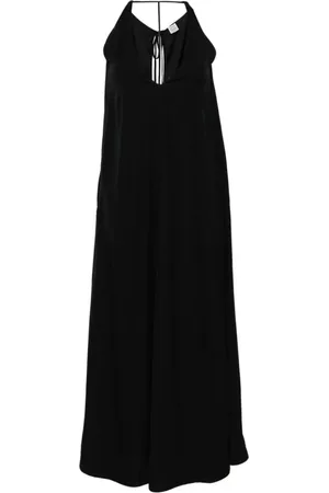 Totême Dames, Jurken, Zwart, Maat: 2XS Satijn