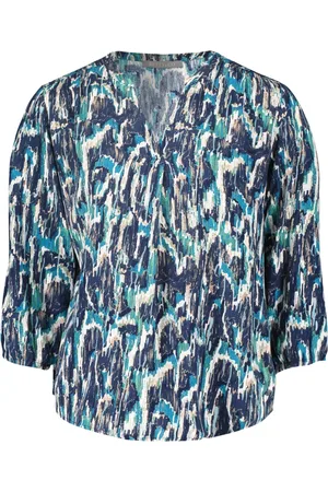 Betty & Co Dames, Blouses & Shirts, Blauw, Maat: S