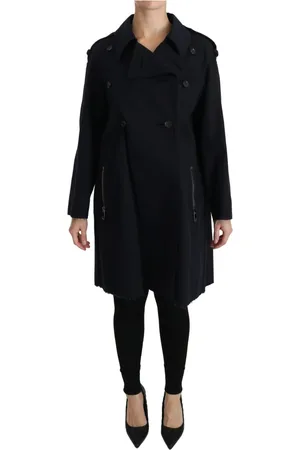 Dolce & Gabbana Dames, Mantels, Blauw, Maat: 3XS Katoen