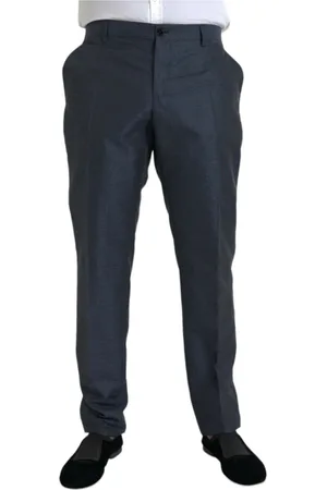Dolce & Gabbana Heren, Broeken, Blauw, Maat: 3XL Wol