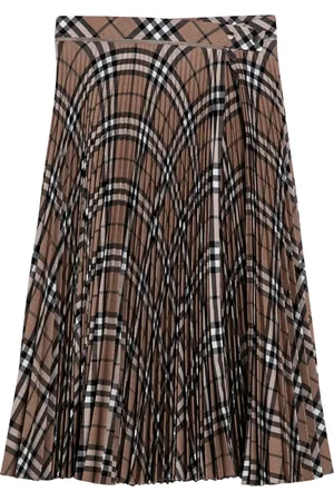 Burberry Dames, Rokken, Bruin, Maat: 2XS Wol