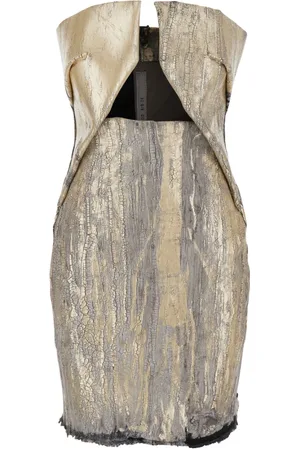 Rick Owens Dames, Jurken, Grijs, Maat: S Katoen