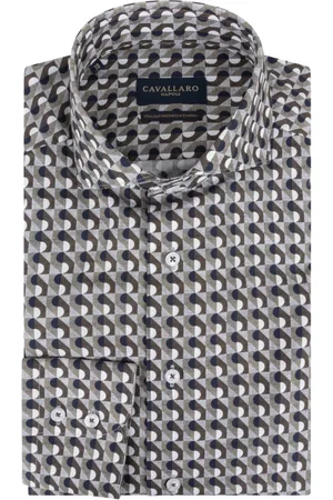 Cavallaro Napoli Heren, Overhemden, Veelkleurig, Maat: 4XL Katoen