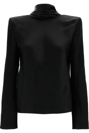 Saint Laurent Dames, Tops, Zwart, Maat: M Zijde