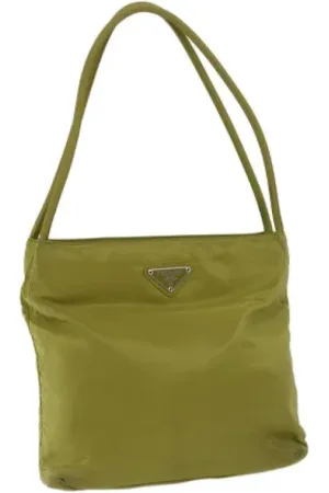 Prada Dames, Pre-owned, Groen, Maat: ONE Size Nylon
