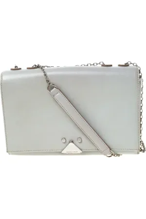 Emporio Armani Dames, Pre-owned, Grijs, Maat: ONE Size Leer