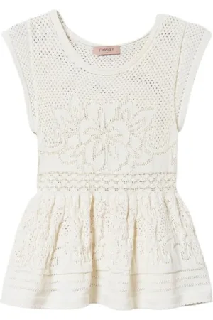 Twin-Set Dames, Tops, , Maat: S Leer