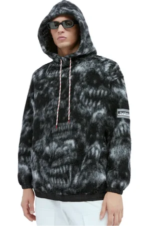 ARIES Heren, Sweatshirts & Hoodies, Zwart, Maat: M Fleece