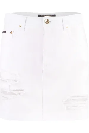 Dolce & Gabbana Dames, Rokken, Wit, Maat: XS Denim