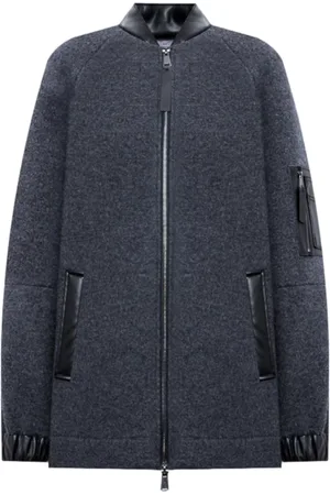 Max Mara Dames, Jassen, Grijs, Maat: XS Wol