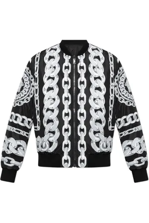 VERSACE Heren, Jassen, Zwart, Maat: 2XL Nylon