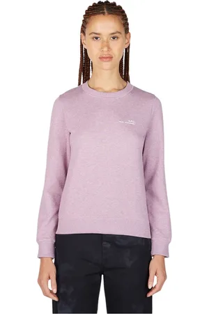 A.P.C. Dames, Sweatshirts & Hoodies, Paars, Maat: XS Katoen