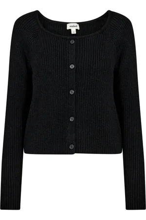Soaked in Luxury Dames, Truien, Zwart, Maat: L Wol