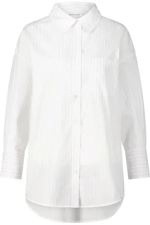 ANINE BING Dames, Blouses & Shirts, Wit, Maat: S Katoen