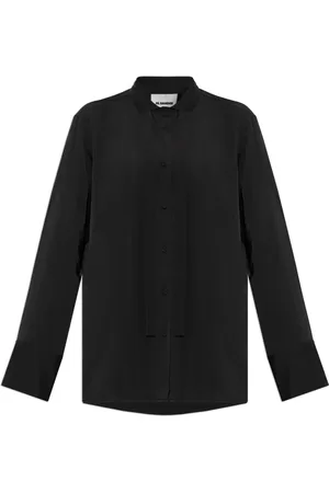 Jil Sander Dames, Blouses & Shirts, Zwart, Maat: S Zijde