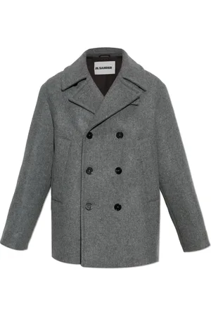 Jil Sander Heren, Mantels, Grijs, Maat: M Wol