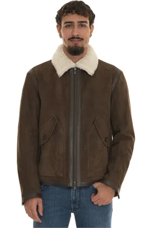 HUGO BOSS Heren, Jassen, Bruin, Maat: M Leer